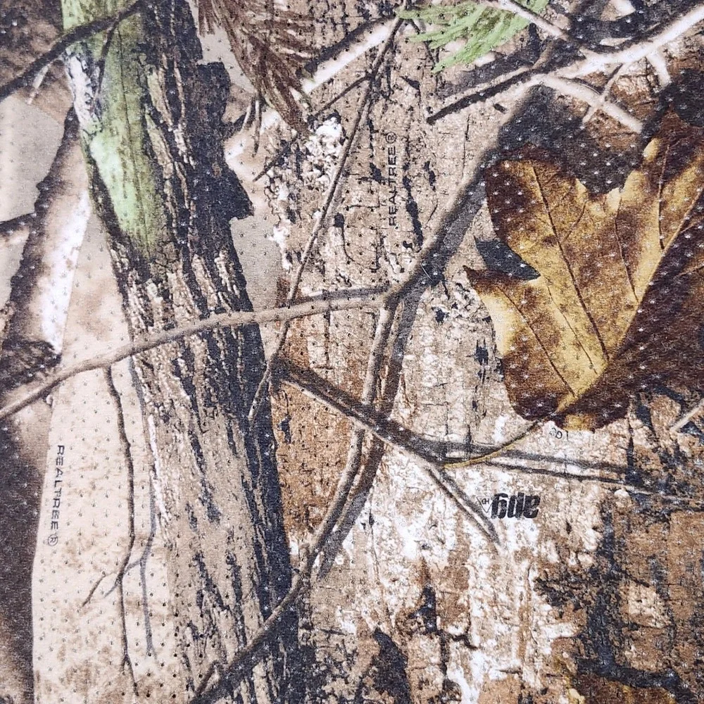 RedHead Camo Long Sleeve Shirt Mens XL Brown Realtree‎ APG Mesh Pocket Tee